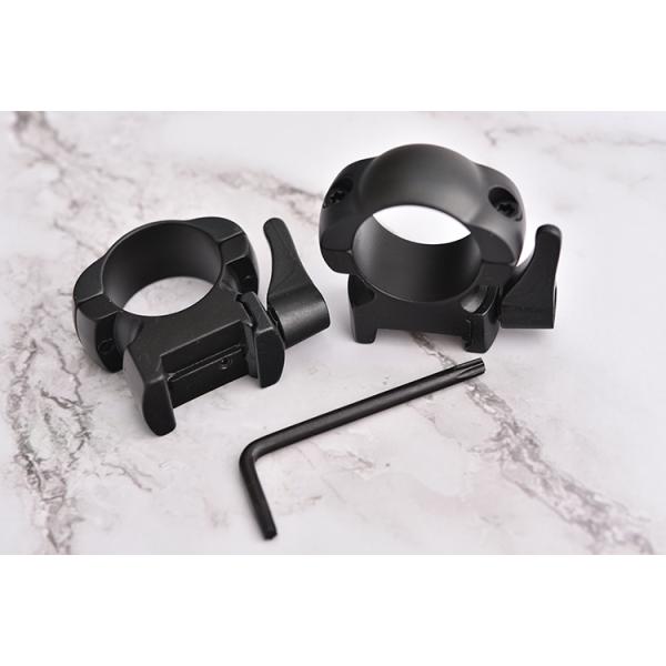 25.4mm Diameter Steel Quick Release Scope Mount Ring Bracket for Medium to Low Profile