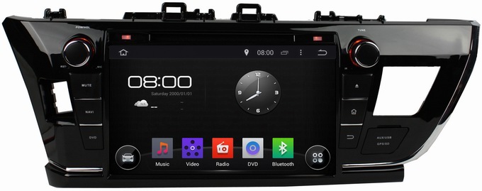 Ouchuangbo Car Multimedia Kit Head Unit for Toyota Corolla 2014 GPS Navigation Android 4.4 System OCB-7019D