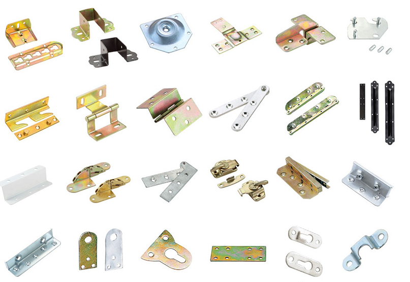 Metal Accessories Wooden Bed Connectors for Furniture Stamping Punching Bending Process