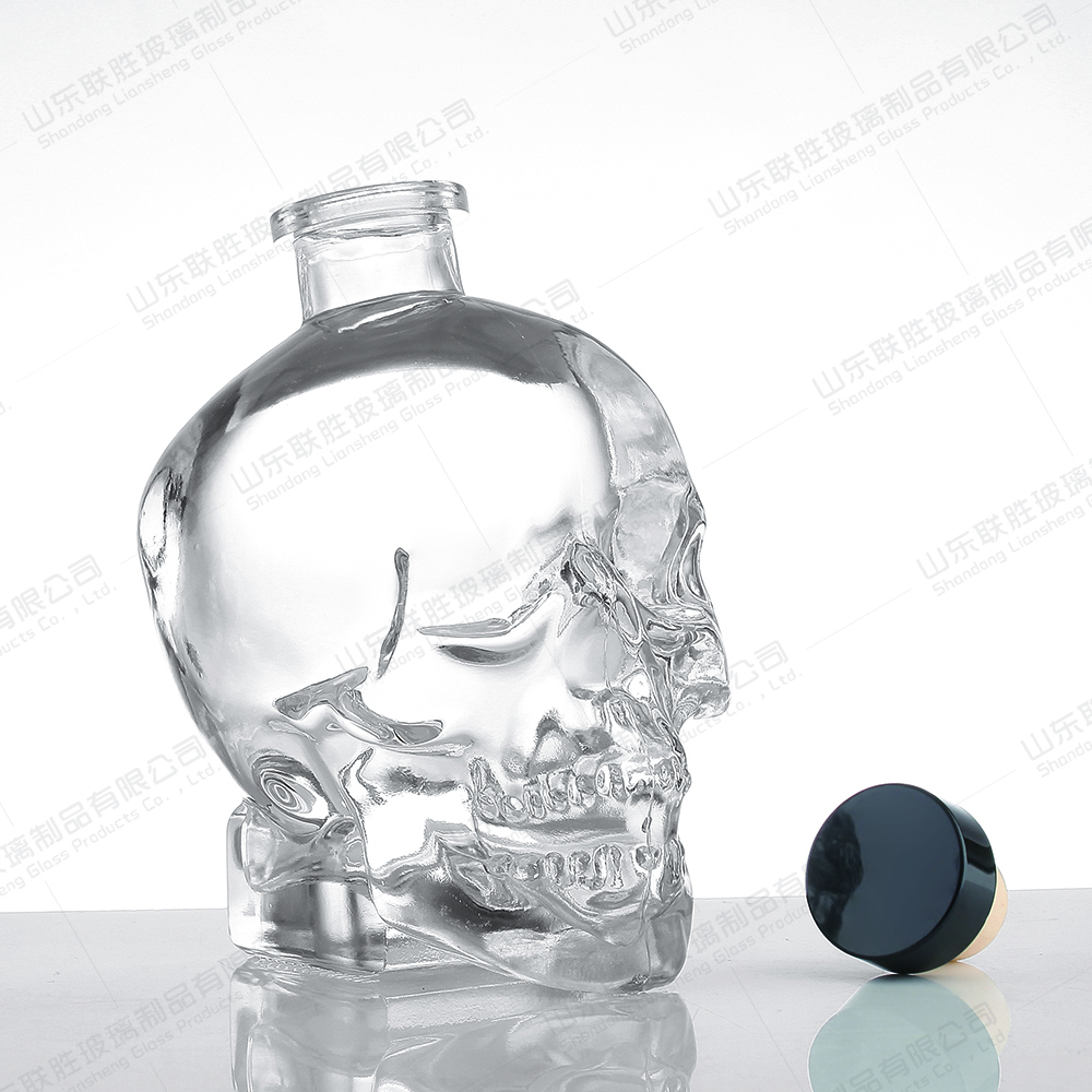 Glass Vodka Wine Bottles Manufactured with Glass Material by a Professional