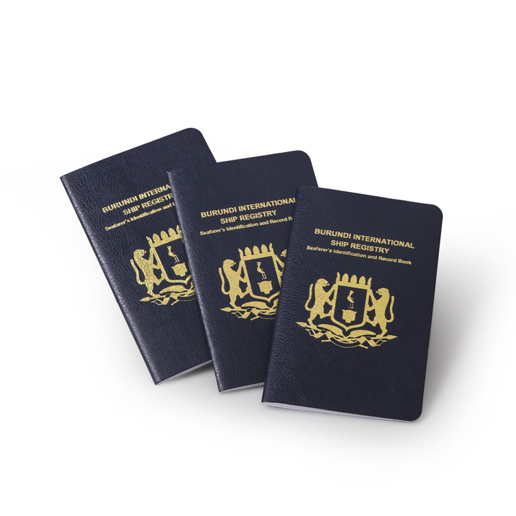 PU Leather Cover Booklet Record Book Printing Custom Vessel Log Books