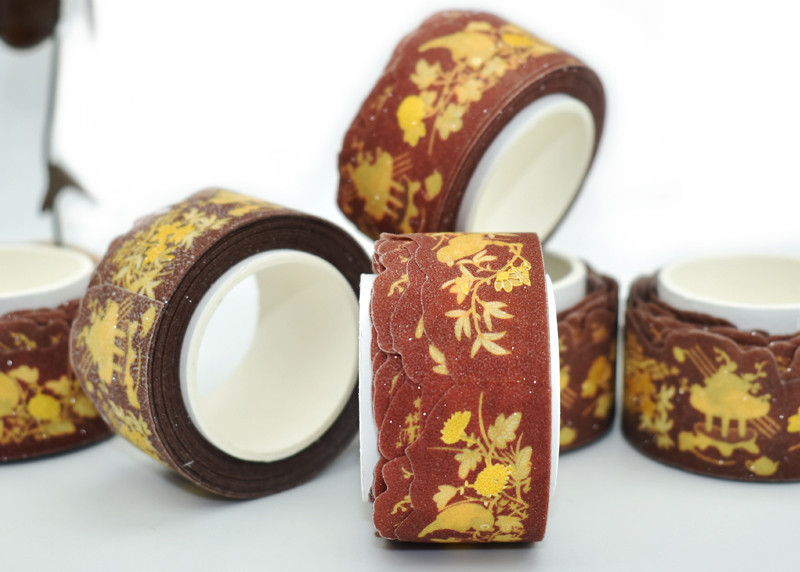 Custom Cute DIY Masking Tape Printed Design Die Cut Stickers Washi Tape