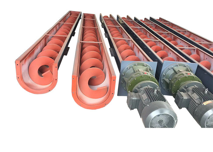 Strong Anti Winding Wear Resistant Liner Sludge Screw Conveyor Without Shaft