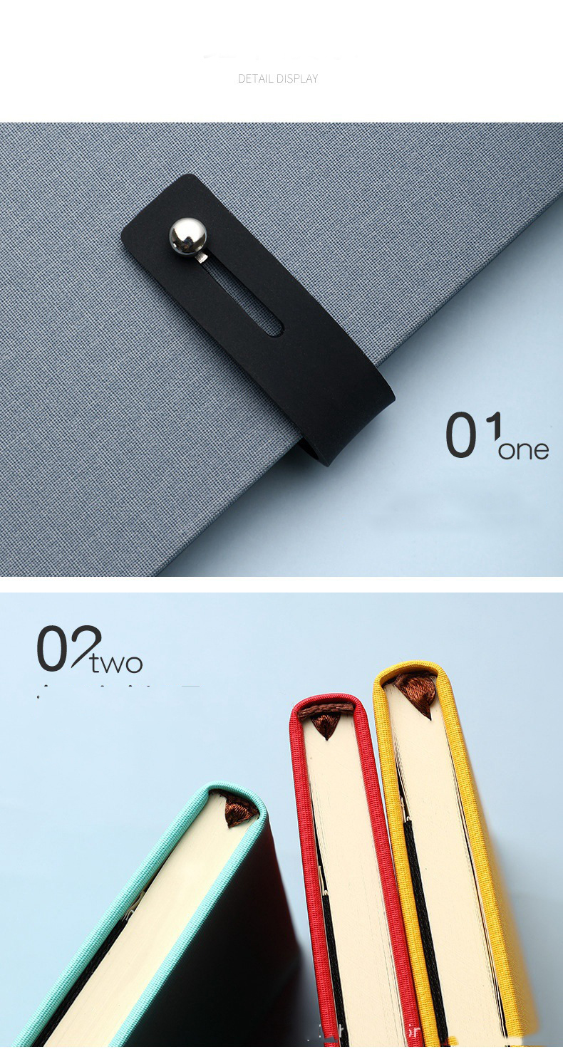 Thread Sewing Binding A5 Business Simple Pu Buckle Notepad for Customized Document