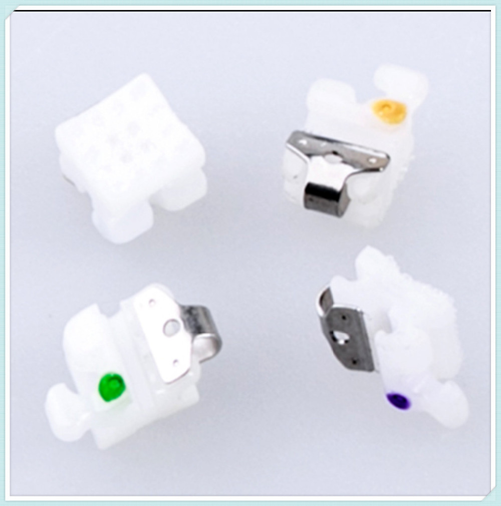 MFDS Safety Standard HOT Dental Orthodontic Plastic Ceramic Clear Invisible Lingual Button 10 Size Alternatives
