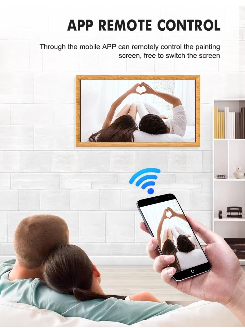 Electronic Artistic Digital Photo Frames For Photos Music Images Wall Mount