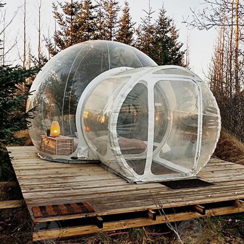 Fun House Giant Clear Inflatable Bubble Tent Crystal Igloo Dome Transparent