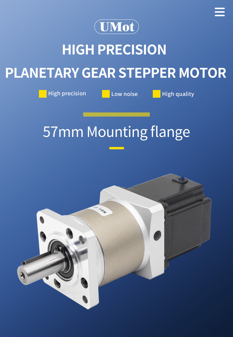 High Precision 57mmx57mm Nema23 Planetary Gear Stepper Motor for Sales 9v 12v 24v Motor