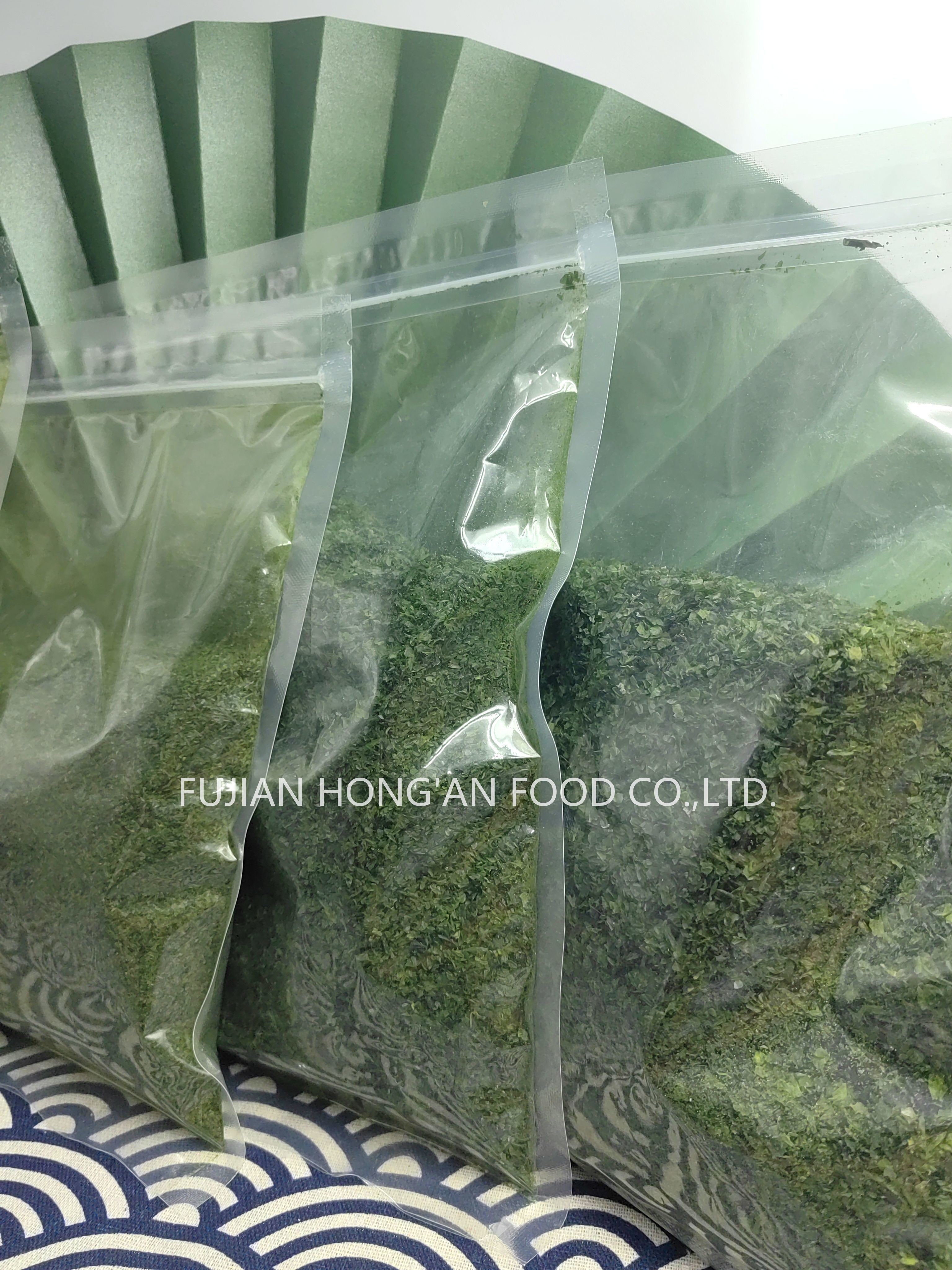 Authentic Umami Nori Green Seaweed Flakes For Gourmet Japanese Cuisine Baked Dishes