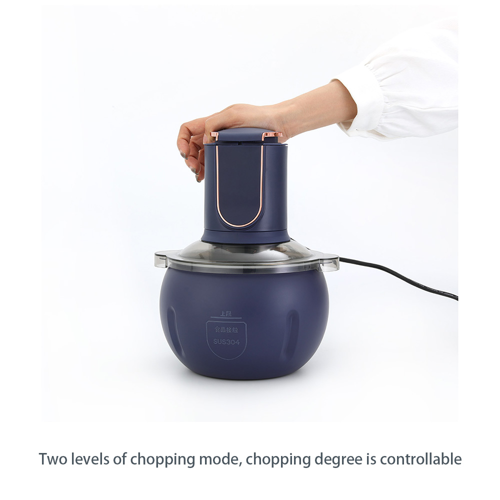Powerful 500w Motor Electric Food Processor Stainless Steel Bowl