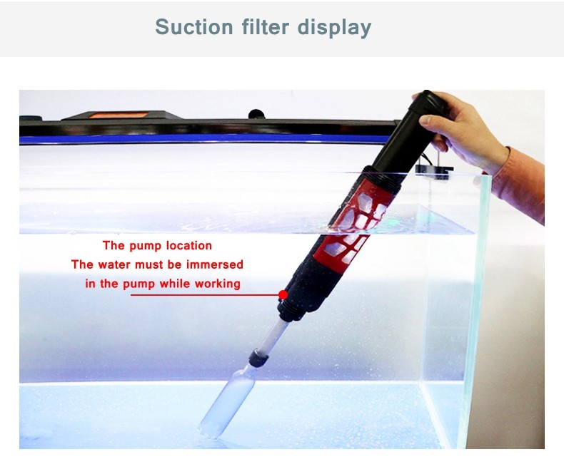 Aquarium Gravel Vacuum Cleaner Automatic Filter Cleaning Fish Tank Sand Sludge Extractor Water Chan
