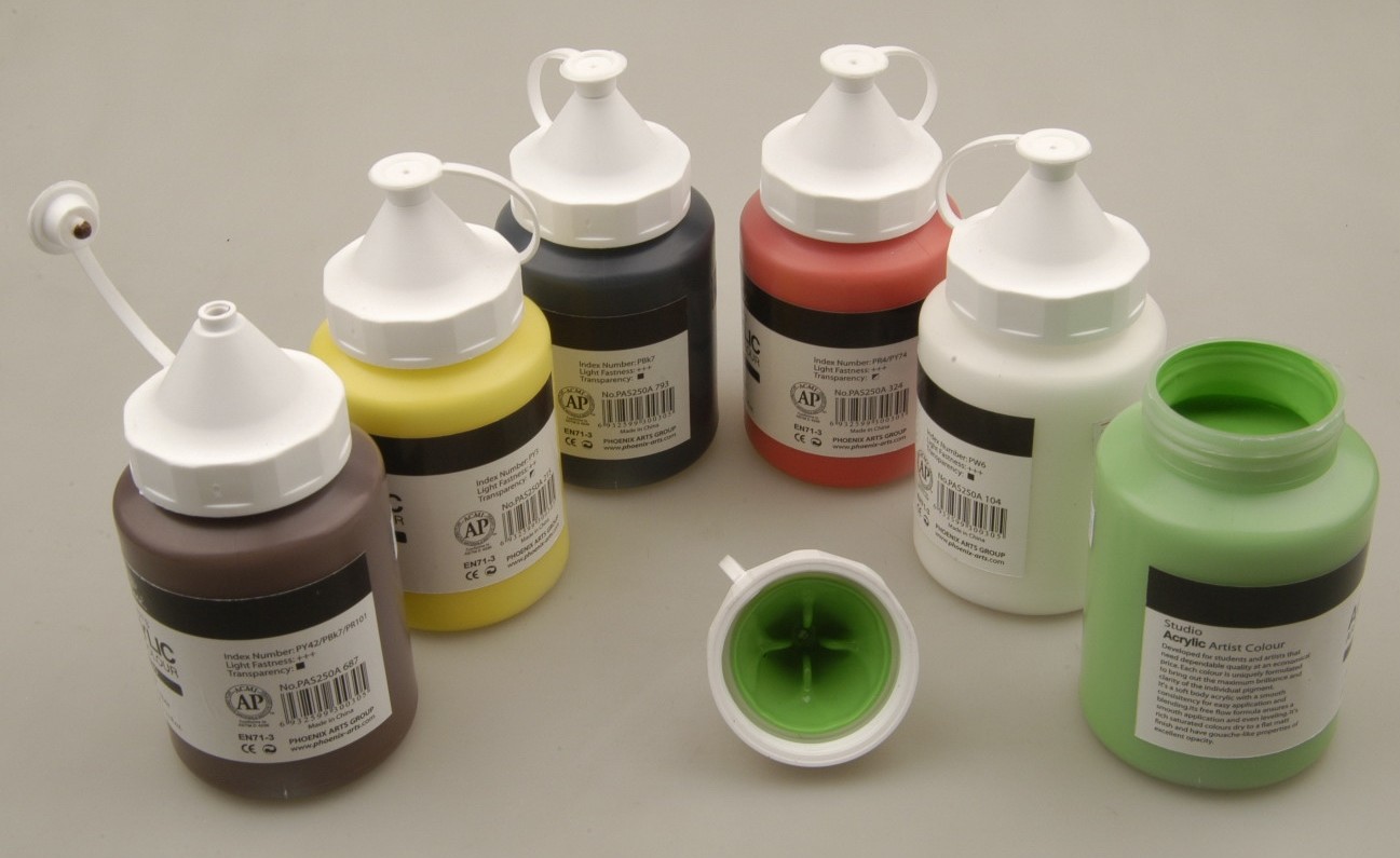 250ml Custom Logo Colourful Primary Paint Colors Wall Paint Set Inter - Mixable