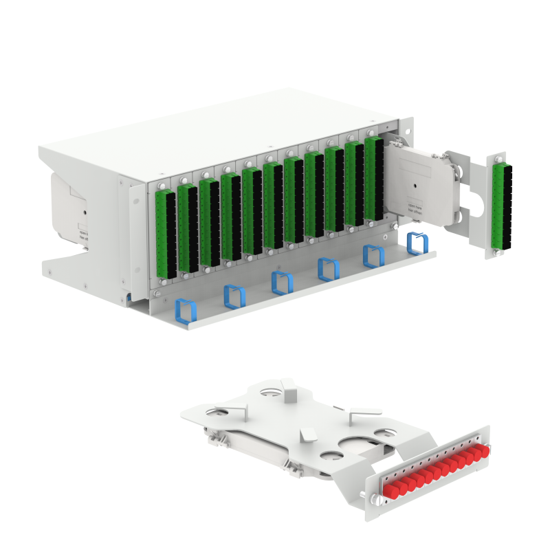 FTTX Network ODN Metal Mini Fiber Optic FTTH Terminal Box 8 Core Distribution with LC and SC Connectors