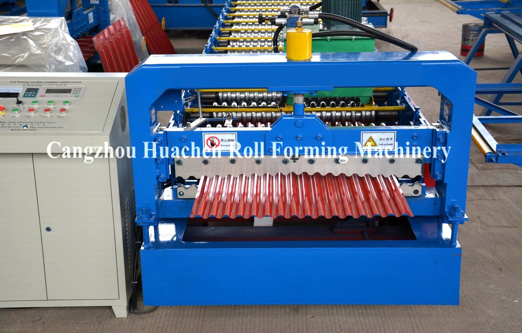 High Speed Chain Transmission Corrugated Forming Machine For 1mm Wall And Siding Panel