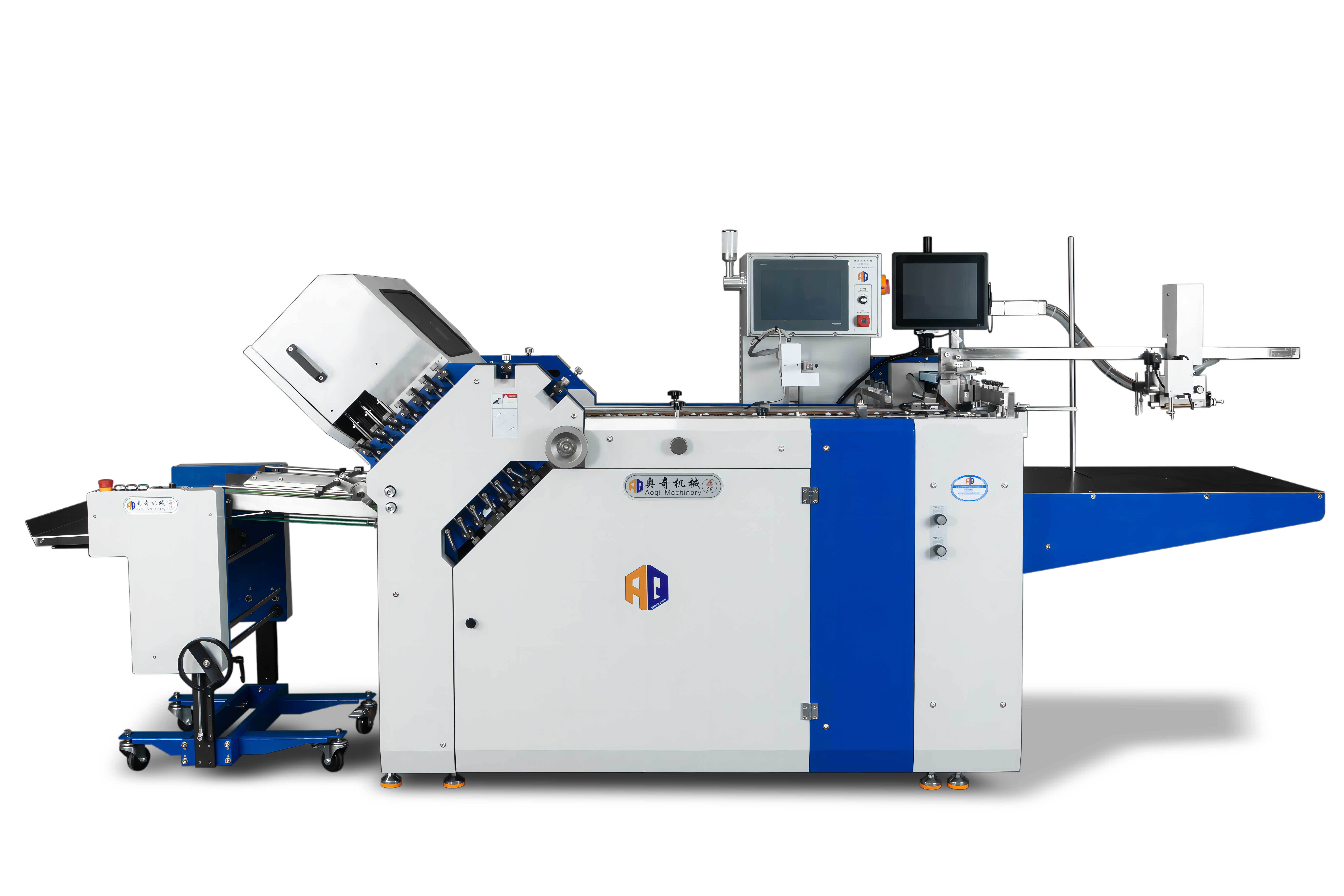 High Precision Leaflet Folding Machine With 480mm Width Belt Driving