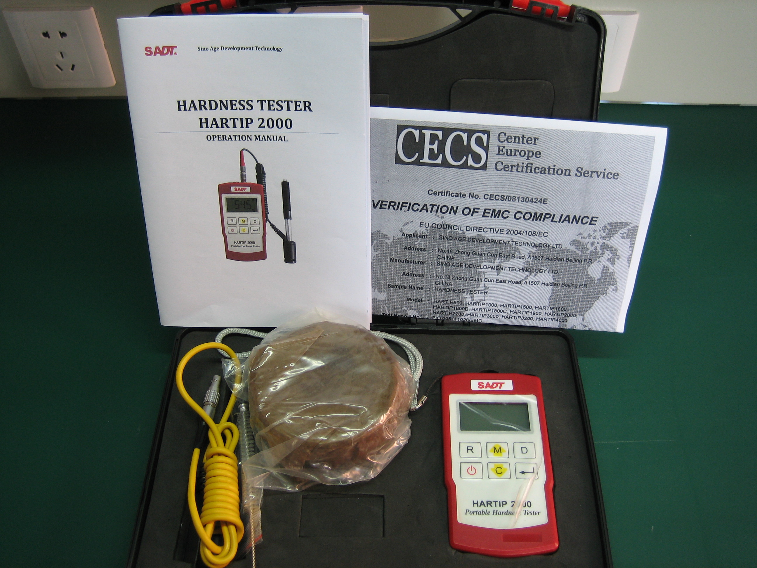 Battery Digital Lcd Backlight Portable Leeb Hardness Tester Rs232