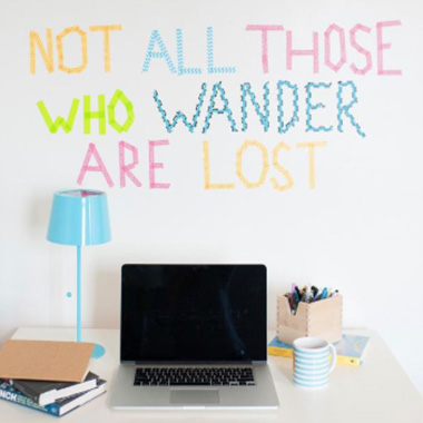 washi tape for wall decoration