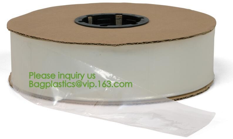 clear LLDPE easy tearing line pre-opened in roll bag,Factory custom LLDPE plastic autobag Preopened polybag on a Roll