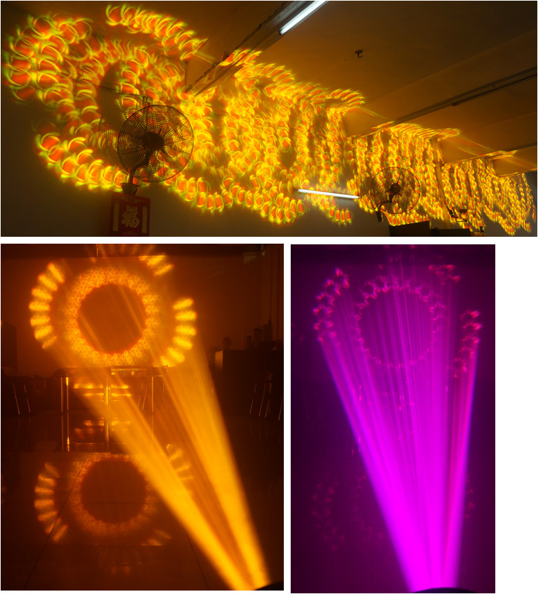 DMX Moving Head Spot Light / Sharpie Moving Lights With Double Prism Rotational Gobos