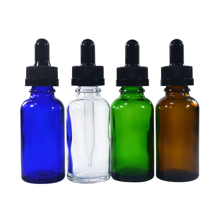 Essential Oil 5ml 10ml 15ml 20ml 30ml Glass Dropper Bottle Clear Green Blue Amber