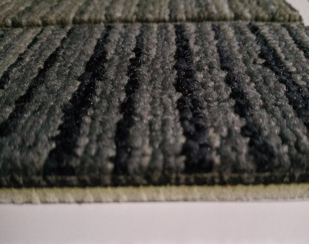 50*50cm Natural Woven Carpet , Flat Woven Natural Rug Multi - Level Loop
