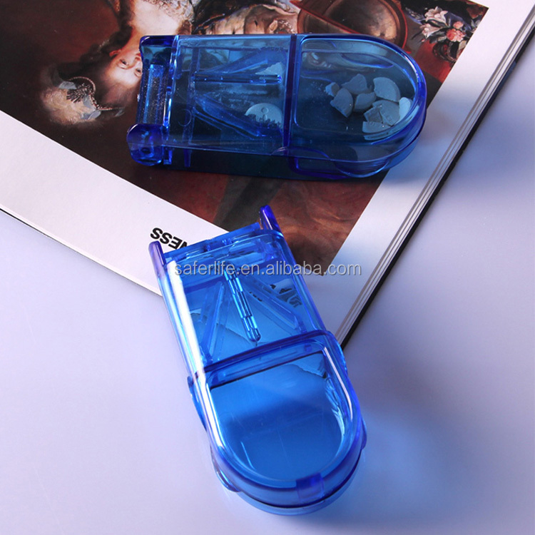 2018 hot sale ----Promotion gift Pill Tablet Cutter Splitter Divide Storage Medicine