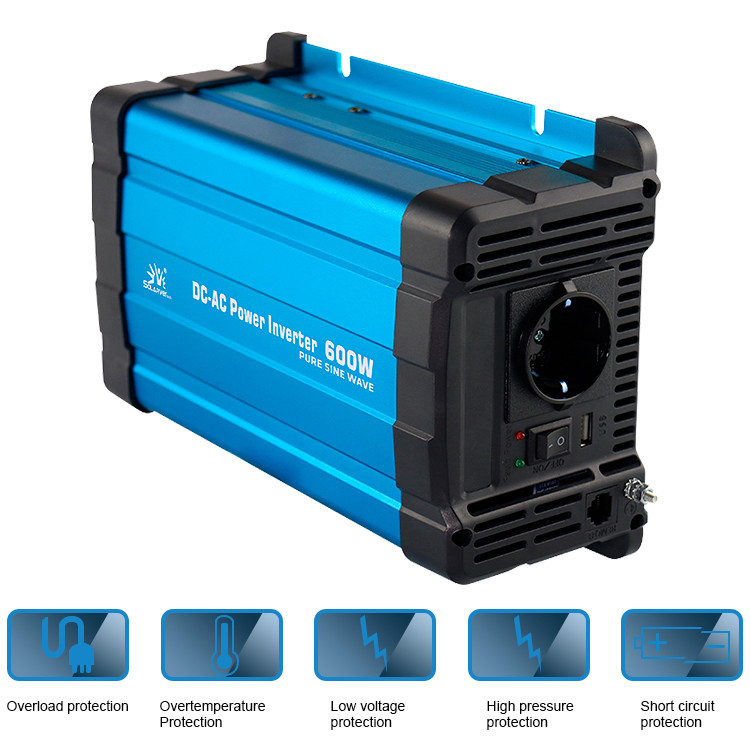 Lcd Display 600 Watt Pure Sine Wave Inverter 12V 24V Dc To Ac 110V 220V