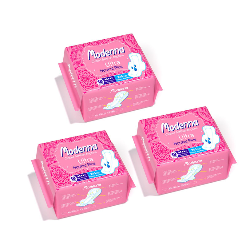Lightweight Cotton Women's Sanitary Napkins Eco Friendly Menstrual Period Pads