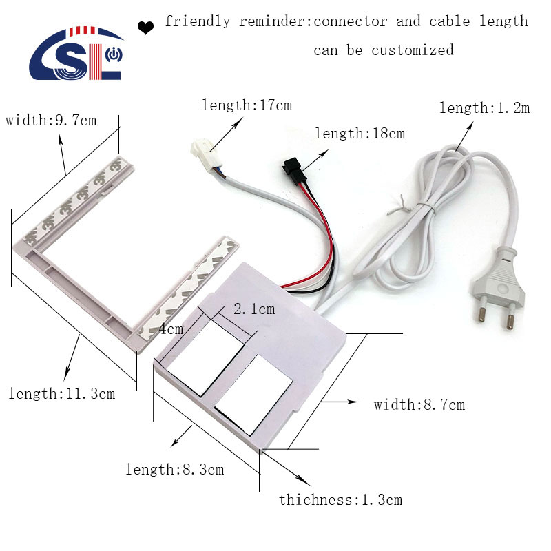 Dimming level Yes DC 12V 2A 24W Double button touch sensor switch for smart LED mirror