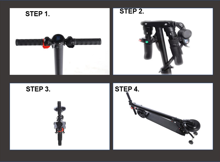 36V Folding Powerful Electric Scooter With 6.6A Battery Disc Brake