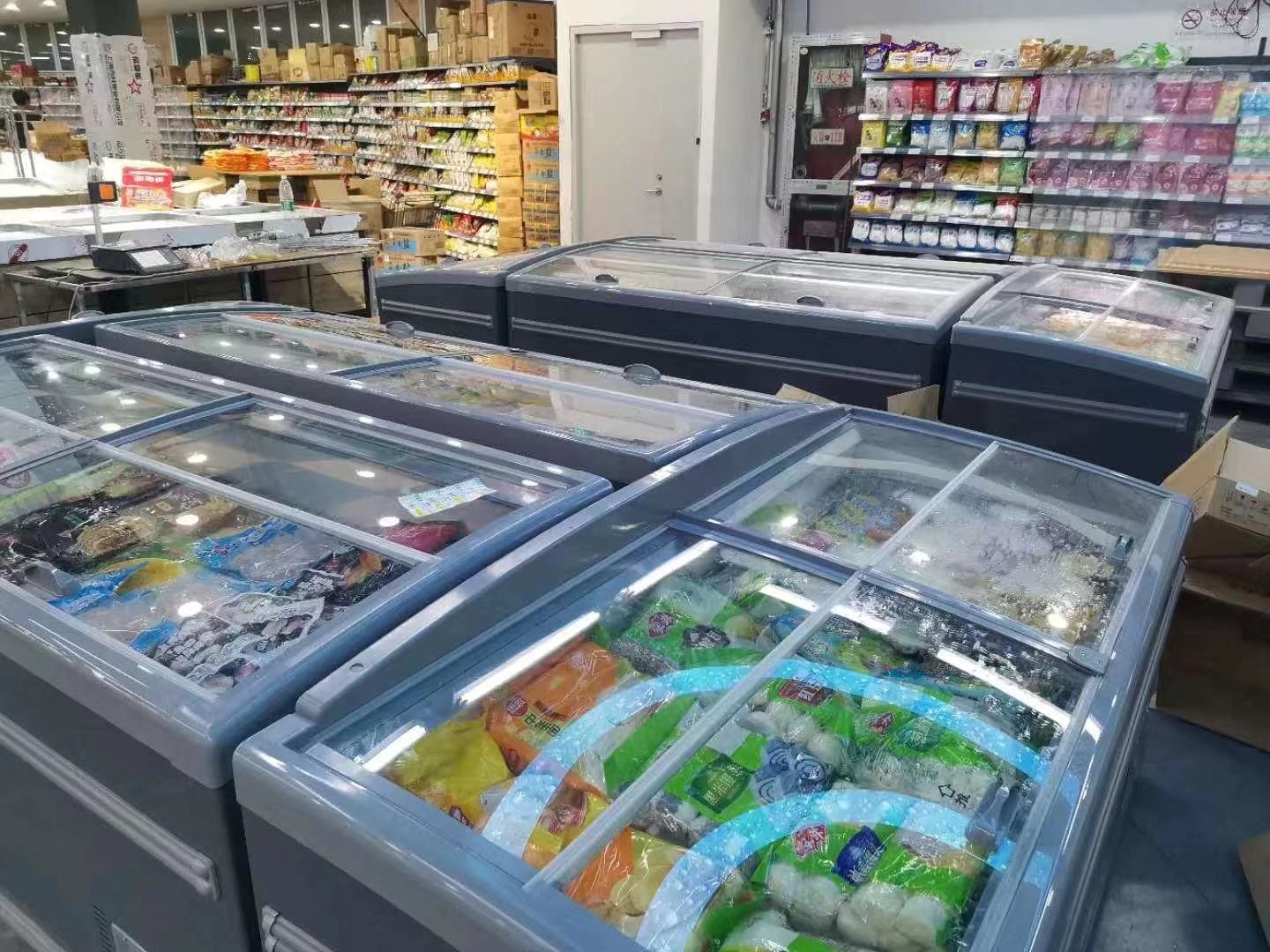 470W 450L Horizontal Chest Freezer Under Counter Combined Static cooling