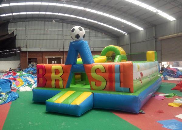 Colorful Durable Kids Inflatable Jumping Castle Lead Free Material For Amusement