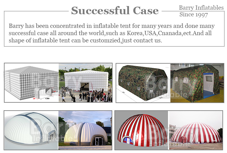 0.55mm PVC Inflatable Tent Cube For Large Events White Color