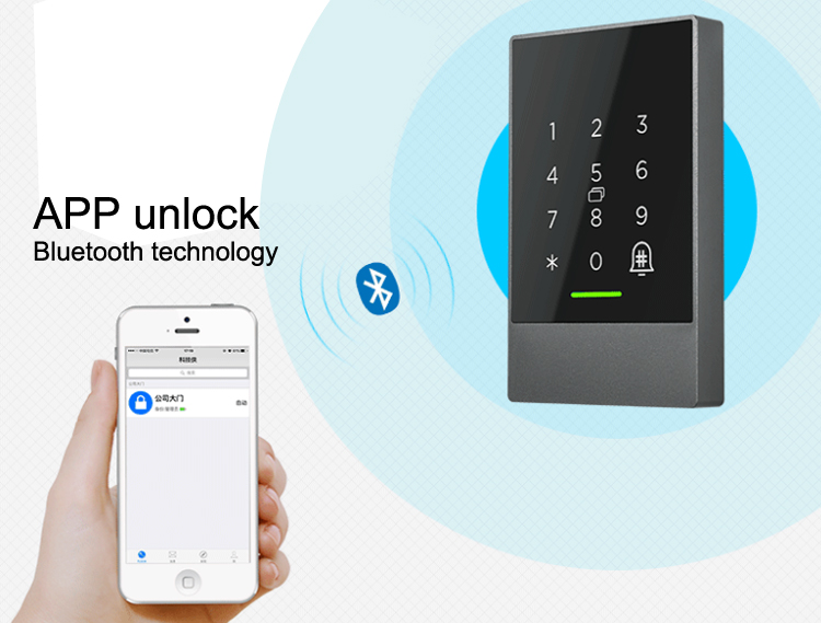 110v 220v Smart Card Door Lock Keyless Bluetooth Electronic Password Lock