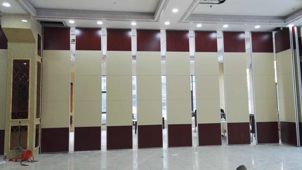 American Style Sliding Operable Acoustic Partition Wall Max Height 4 Meters