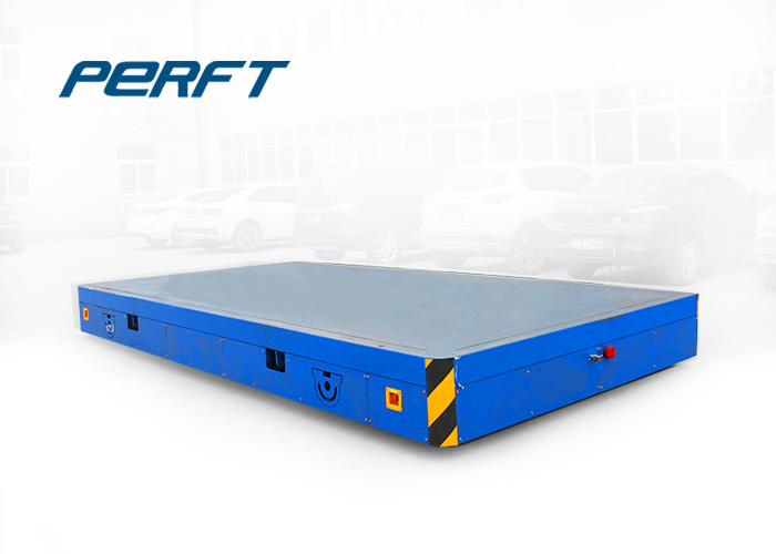 10t Trackless Transfer Cart Material Transfer Cart On Cement Floor