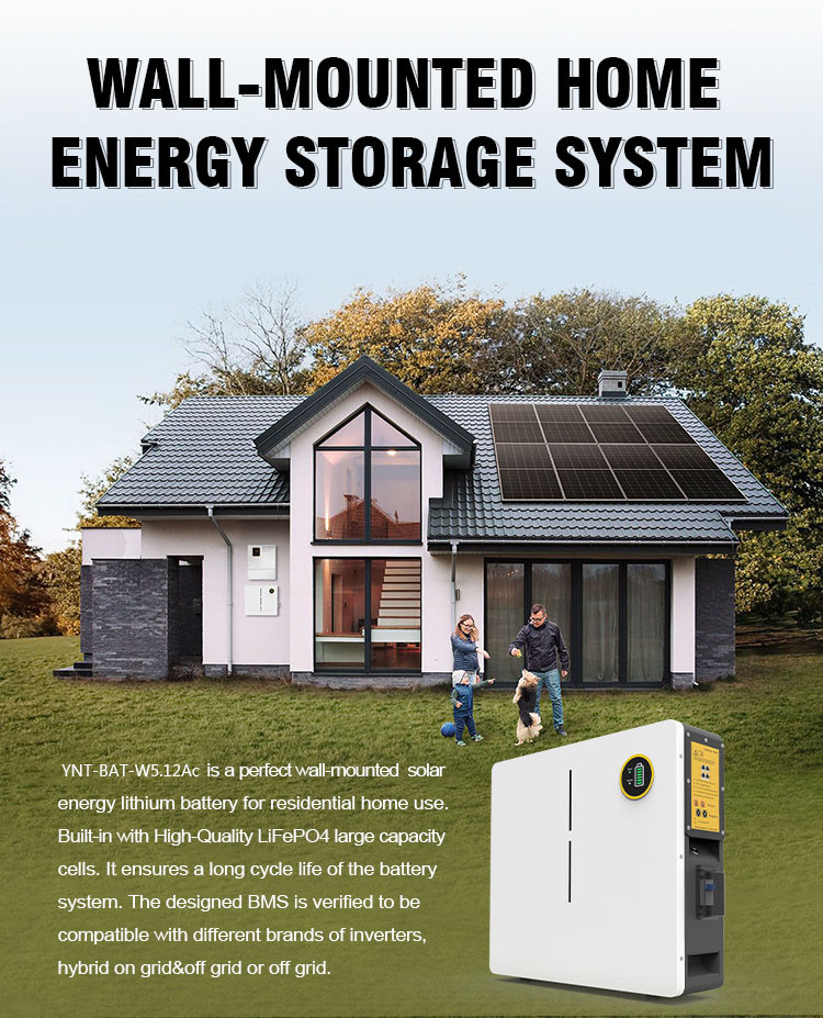 10240wh Wall Mount Lifepo4 Battery 51.2v 100ah Photovolta Energy Storage Lithium Battery