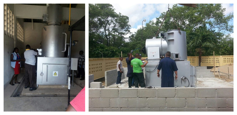 0.37KW Waste Recycling Equipment for 20-500 kg/batch PCB Scrap and Garbage Incinerator