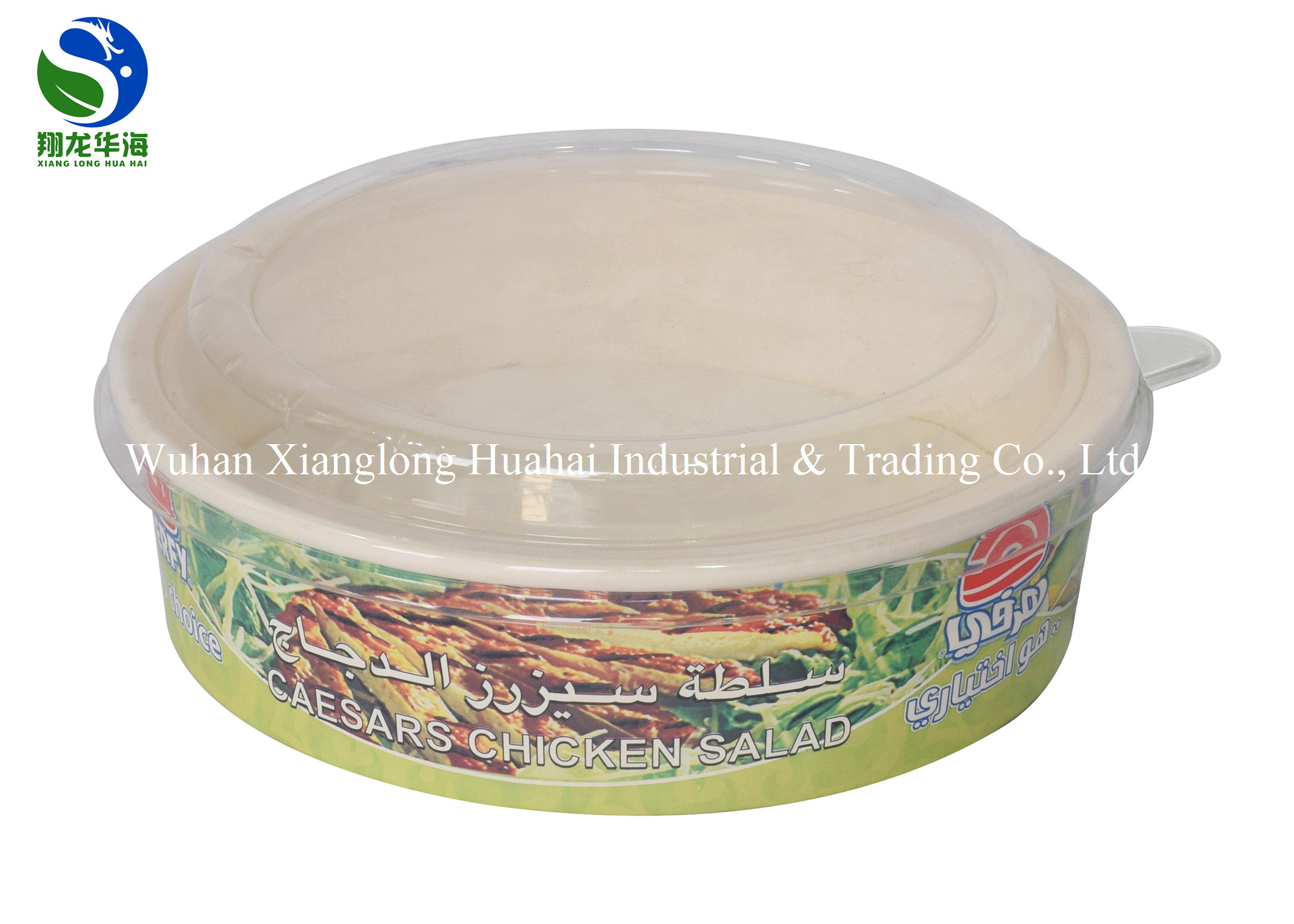 Food grade factory directly sale takeaway round paper bowl for salad