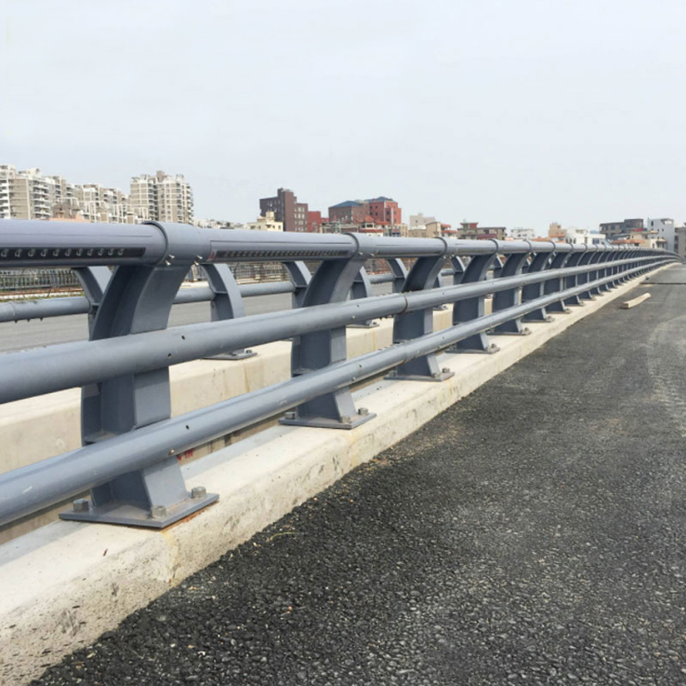 Hot Dipped Galvanized Stainless Steel Q235 Q345 Bridge Guardrails