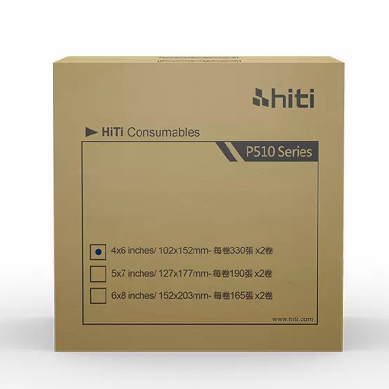 Original Hiti P510s / P510K/ P510L Printer Kit 6x8" 152x203 mm Photo Paper and Ribbon