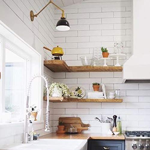 White Heavy Duty Steel Hidden Mantel Hardware for Long Floating Shelf and Mantel Support