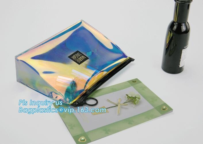 zipper slider bag cosmetic packaging slider bag, make up bag promotional cosmetic bag slider bag, toiletry pouch eva cos