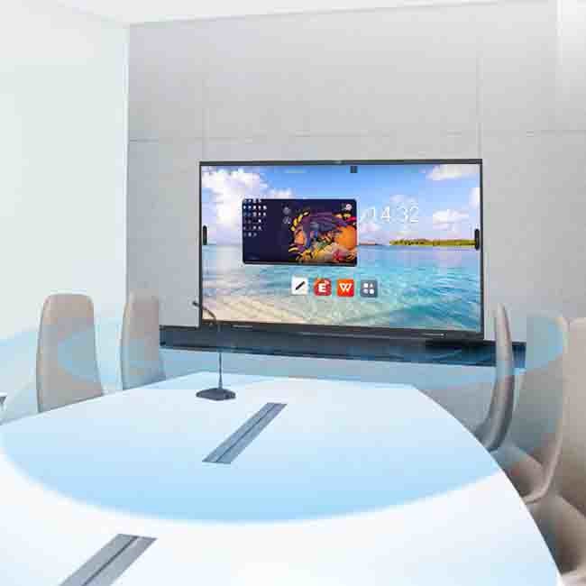 Dual OS 65 Inch Digital Board 4K 65in Finger Touch Interactive Whiteboard
