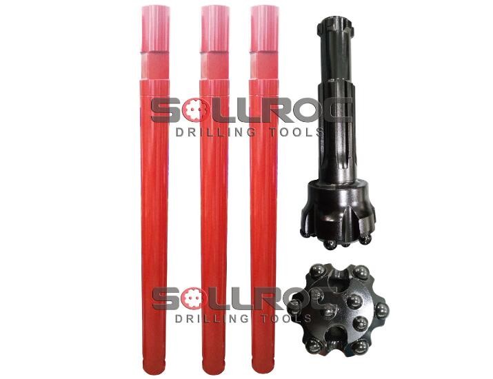 Low Air Working Pressure Down The Hole Hammer 3 Inch HBR3 For Exploration