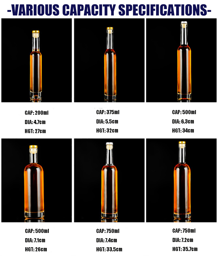 Base Material 500ml 750ml Wine Liquor Bottle with Cork Made of Super Flint Glass
