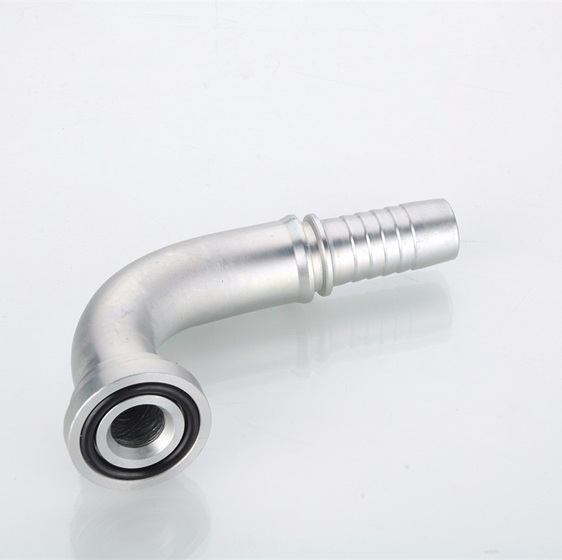 Made in China Stainless Steel SAE 90&deg; Elbow Flange 6000 Psi Hydraulic Hose Connector Factory