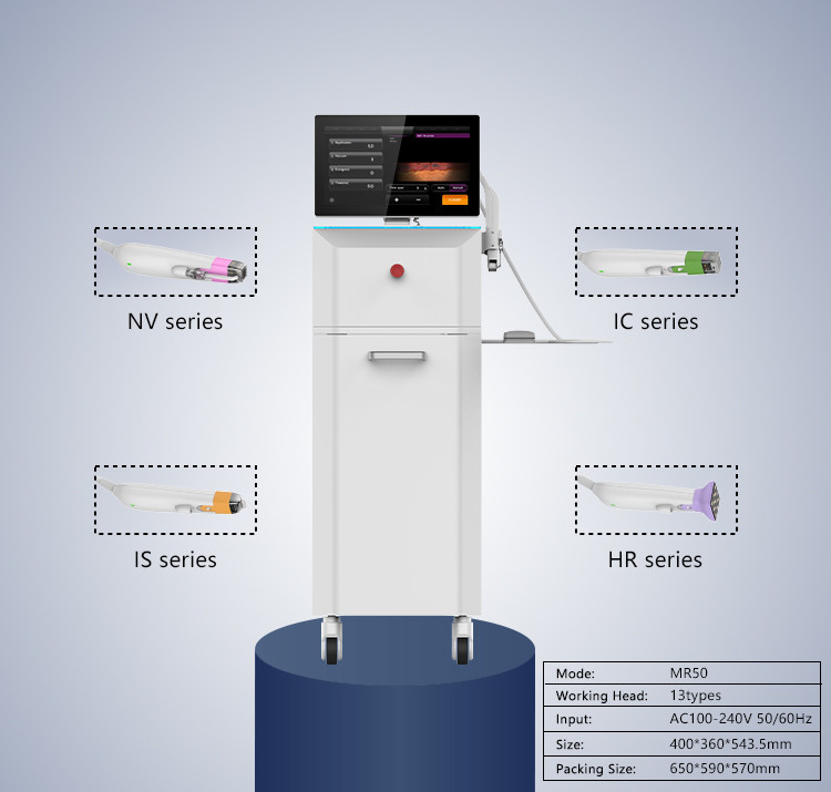 Medical Grade Skin Remodeling System White RF Microneedling Machine For Collagen Induction