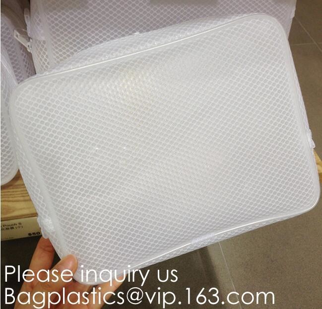 Clear Zipper Pouch with Strap Makeup Bag PVC Cosmetic Pouch,Printing Clear k Cosmetic PVC Pouch, bagease, bagplast