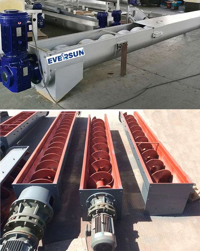 Flexible Shaftless Screw Auger Conveyor For Powder Granule Conveyor System